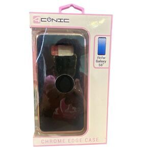 Conic NWT Black Chrome Edge Case for Galaxy S8 Slim Fit Easy Access to Ports